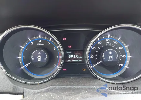 2014 Hyundai Sonata Gls z USA, uszkodzony, nr VIN 5NPEB4AC3EH837447